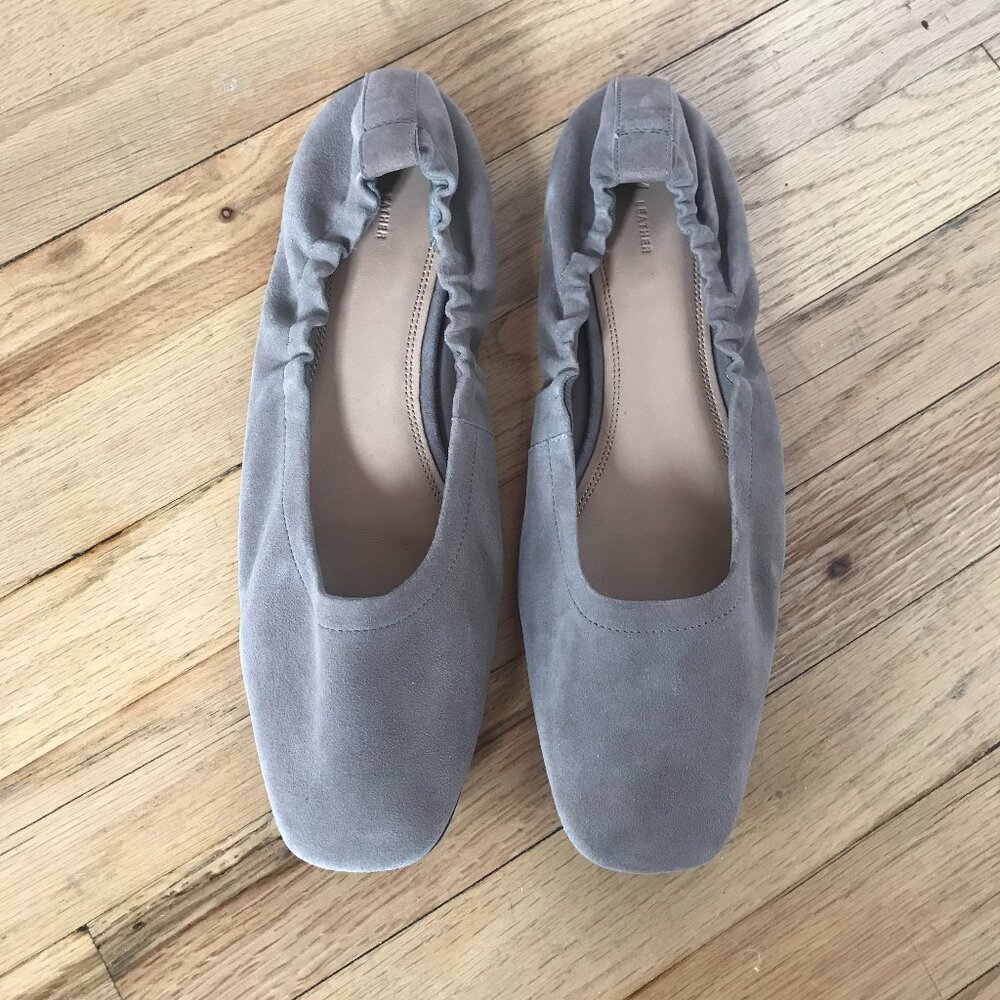Suede ballet flats